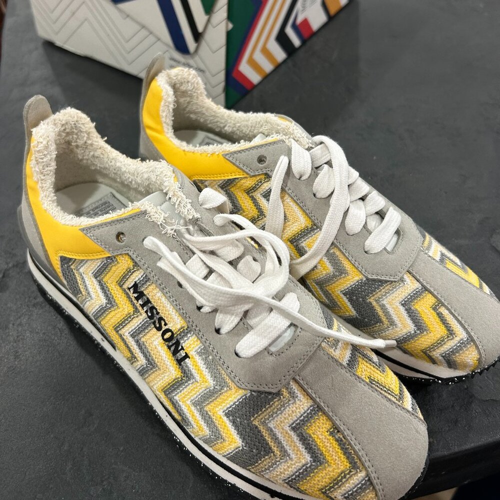 Missoni White/Yellow Shimirun Sneaker (Size 37) BRAND NEW - Picture 4 of 5